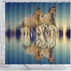 Amazing Mountain Pleasure Horse Print Shower Curtain-Free Shipping - Deruj.com