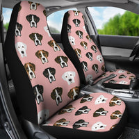 Boxer Dog On Pink Print Car Seat Covers-Free Shipping - Deruj.com