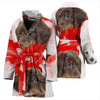Dachshund Dog Print Women's bath Robe-Free Shipping - Deruj.com