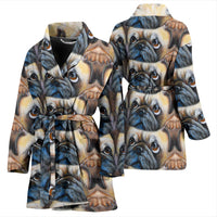 Amazing Pug Dog Print Women's Bath Robe-Free Shipping - Deruj.com