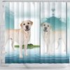 Labrador Retriever Dog Print Shower Curtain-Free Shipping - Deruj.com
