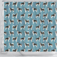 Alaskan Malamute Dog Pattern Print Shower Curtains-Free Shipping - Deruj.com