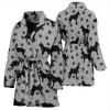 Belgian Malinois Dog Paws Pattern Print Women's Bath Robe-Free Shipping - Deruj.com