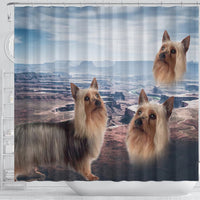 Cute Australian Silky Terrier Print Shower Curtains-Free Shipping - Deruj.com