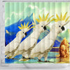 Lovely Cockatoo Parrot Print Shower Curtains-Free Shipping - Deruj.com