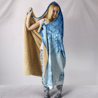 Snowy Wolf Print Hooded Blanket-Free Shipping - Deruj.com