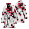 Norfolk Terrier In heart Print Women's Bath Robe-Free Shipping - Deruj.com