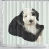 Old English Sheepdog Print Shower Curtain-Free Shipping - Deruj.com