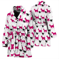 Amazing Walking Cats Print Women's Bath Robe-Free Shipping - Deruj.com