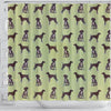 German Shorthaired Pointer Dog Pattern Print Shower Curtains-Free Shipping - Deruj.com