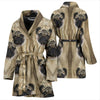 Cute Pug Dog Print Women's Bath Robe-Free Shipping - Deruj.com