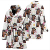 Rottweiler Dog Patterns Print Women's Bath Robe-Free Shipping - Deruj.com