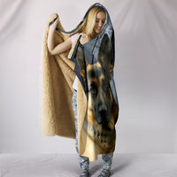 German Shepherd Print Hooded Blanket-Free Shipping - Deruj.com