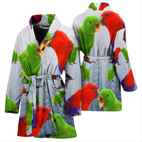 Ecletus Parrot Print Women's Bath Robe-Free Shipping - Deruj.com
