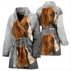 Boxer Dog Print Women's Bath Robe-Free Shipping - Deruj.com