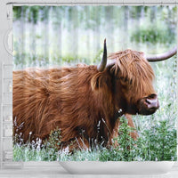 Amazing Highland Cattle (Cow) Print Shower Curtains-Free Shipping - Deruj.com