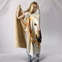Labrador Retriever Dog Art Print Hooded Blanket-Free Shipping - Deruj.com