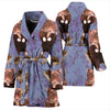 Djungarian Hamster (Siberian Hamster) Print Women's Bath Robe-Free Shipping - Deruj.com