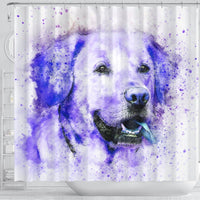 Labrador Dog Watercolor Art Print Shower Curtains-Free Shipping - Deruj.com
