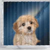 Cavapoo Puppy Print Shower Curtains-Free Shipping - Deruj.com