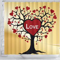 Love Tree Print Shower Curtain-Free Shipping - Deruj.com