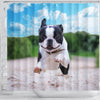 Awesome Boston Terrier Print Shower Curtains-Free Shipping - Deruj.com