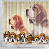 Cute Beagle Print Shower Curtain-Free Shipping - Deruj.com