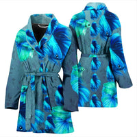 Betta Fish Print Women's Bath Rob-Free Shipping - Deruj.com