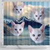 Burmilla Cat Print Shower Curtains-Free Shipping - Deruj.com