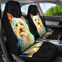 Cute Yorkshire Terrier (Yorkie) Art Print Car Seat Covers- Free Shipping - Deruj.com