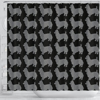 Australian Terrier Dog Pattern Print Shower Curtains-Free Shipping - Deruj.com