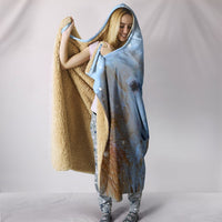 Golden Retriever Dog Art Print Hooded Blanket-Free Shipping - Deruj.com