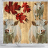 Charolais Cattle (Cow) Print Shower Curtain-Free Shipping - Deruj.com