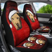 Pit Bull Terrier On Red Print Car Seat Covers-Free Shipping - Deruj.com