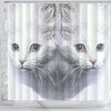 Turkish Angora Cat Print Shower Curtain-Free Shipping - Deruj.com