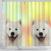 Samoyed dog Print Shower Curtain-Free Shipping - Deruj.com