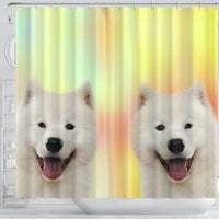 Samoyed dog Print Shower Curtain-Free Shipping - Deruj.com