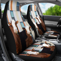 Simmental Cattle (Cow) Print Car Seat Cover-Free Shipping - Deruj.com