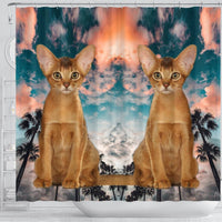 Abyssinian Cat Print Shower Curtains-Free Shipping - Deruj.com