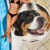 Greater Swiss Mountain Dog Print Beach Blanket-Free Shipping - Deruj.com