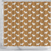 Petit Basset Griffon Vendeen Dog Pattern Print Shower Curtains-Free Shipping - Deruj.com