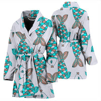 Fish Patterns Print Women's Bath Robe-Free Shipping - Deruj.com
