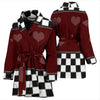 Heart Print Women's Bath Robe-Free Shipping - Deruj.com