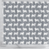 Samoyed Dog Pattern Print Shower Curtains-Free Shipping - Deruj.com