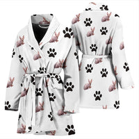 Sphynx Cat Patterns Print Women's Bath Robe-Free Shipping - Deruj.com