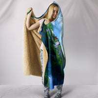 American Eskimo Print Hooded Blanket-Free Shipping - Deruj.com