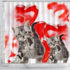 Cute American Shorthair Print Shower Curtains-Free Shipping - Deruj.com