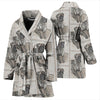 English Mastiff Patterns Print Women's Bath Robe-Free Shipping - Deruj.com