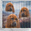Lovely Redbone Coonhound Print Shower Curtains-Free Shipping - Deruj.com