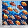 Oscar Fish Print Shower Curtains-Free Shipping - Deruj.com